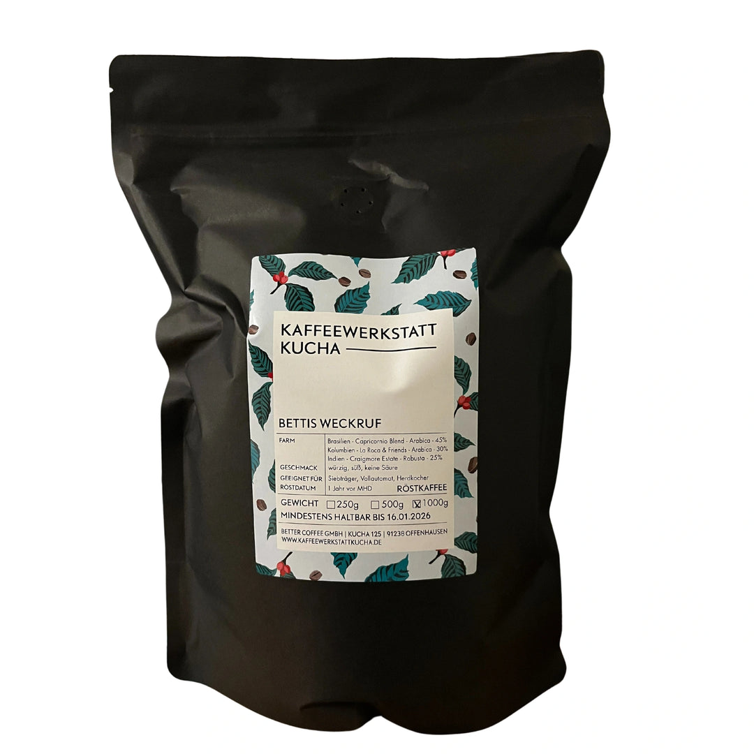 Bettis Weckruf 1000g, Kaffeewerkstatt Kucha
