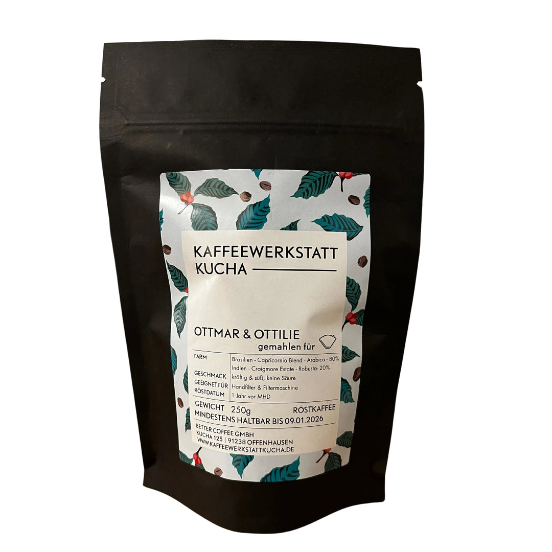 Ottmar&Ottilie gemahlen 250g, Kaffeewerkstatt Kucha