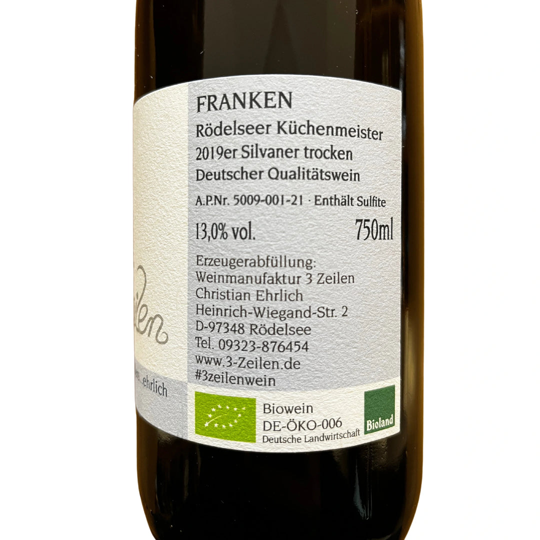 2019 Silvaner Küchenmeister, Weingut 3 Zeilen