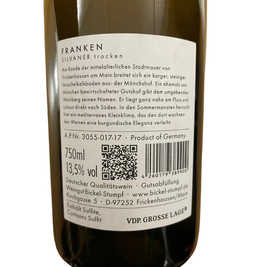 2016 Silvaner Mönchshof GG, Weingut Bickel-Stumpf
