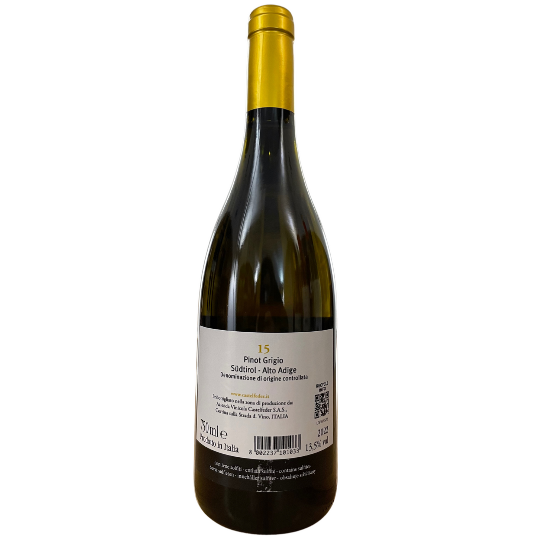 2022 Pinot Grigio 15, Castelfeder