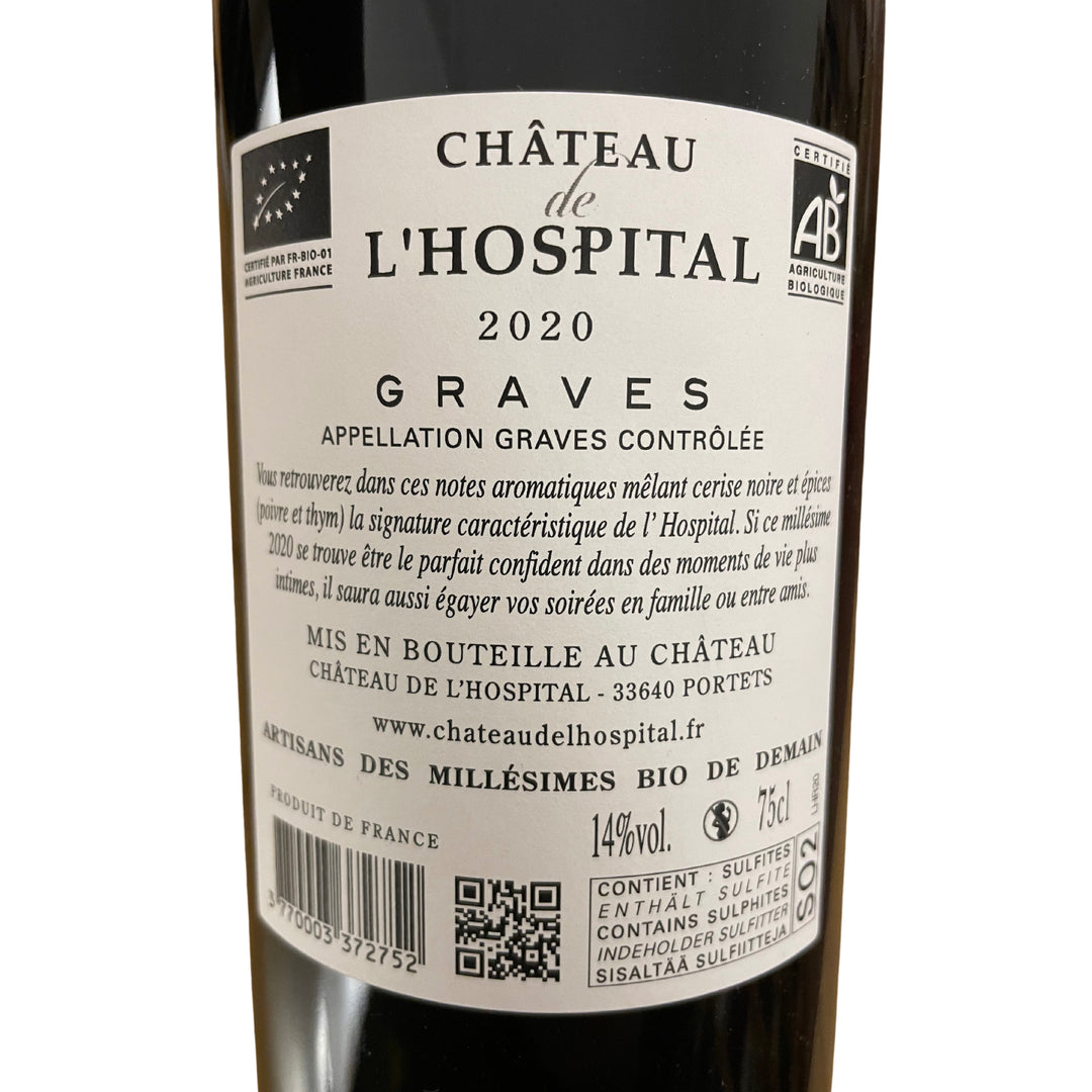 2019 Graves Rouge AOC, Château de l'Hospital