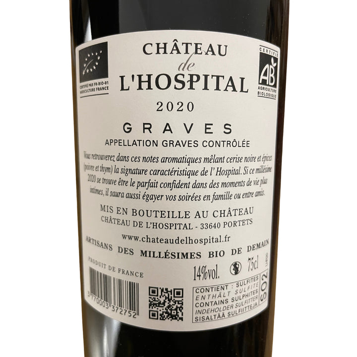 2019 Graves Rouge AOC, Château de l'Hospital