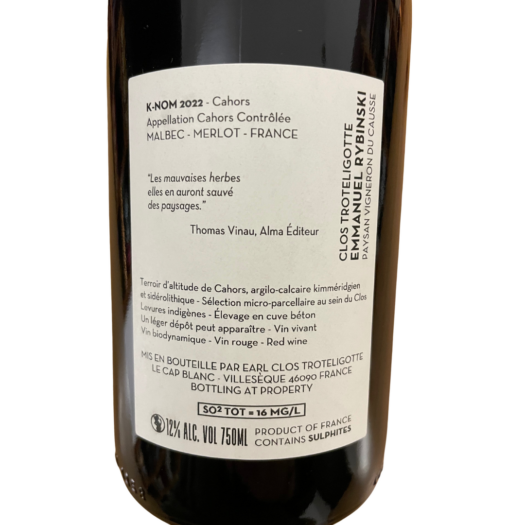 2022 K-nom, Clos Troteligotte