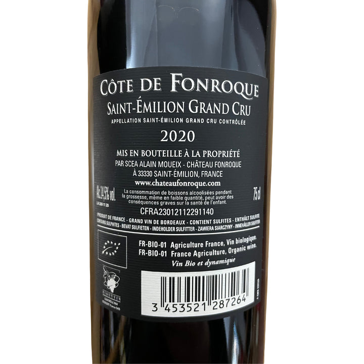 2020 Saint-Émillion Grand Cru, Côte de Fonroque