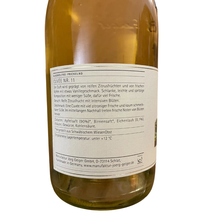PriSecco Cuvee Nr.11 Alkoholfrei, Manufaktur Jörg Geiger