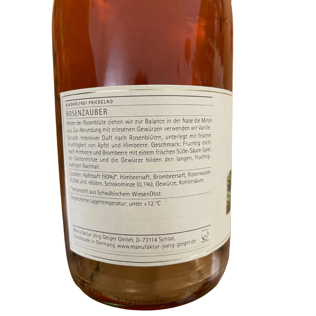 PriSecco Rosenzauber Alkoholfrei, Manufaktur Jörg Geiger