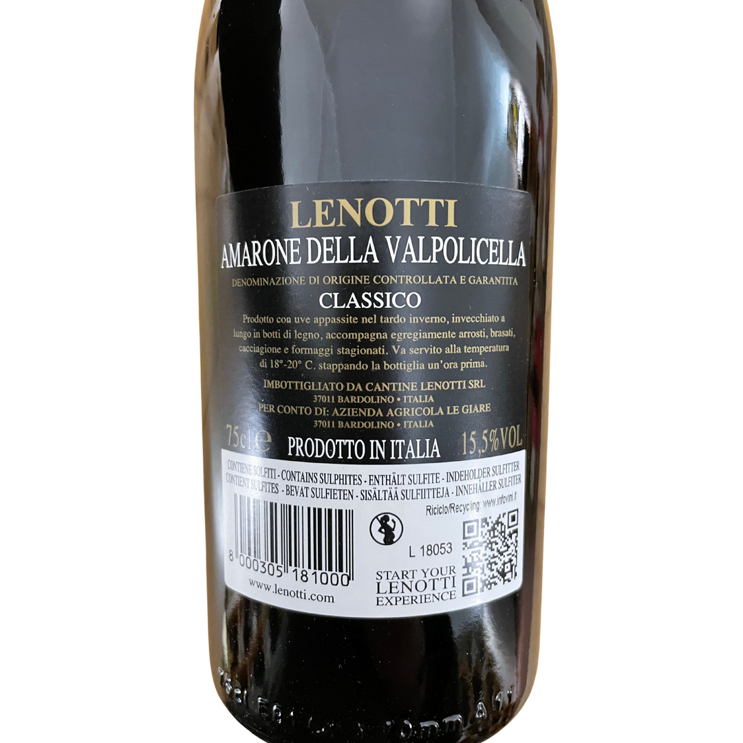 2018 Amarone della Valpolicella Classico, Cantine Lenotti