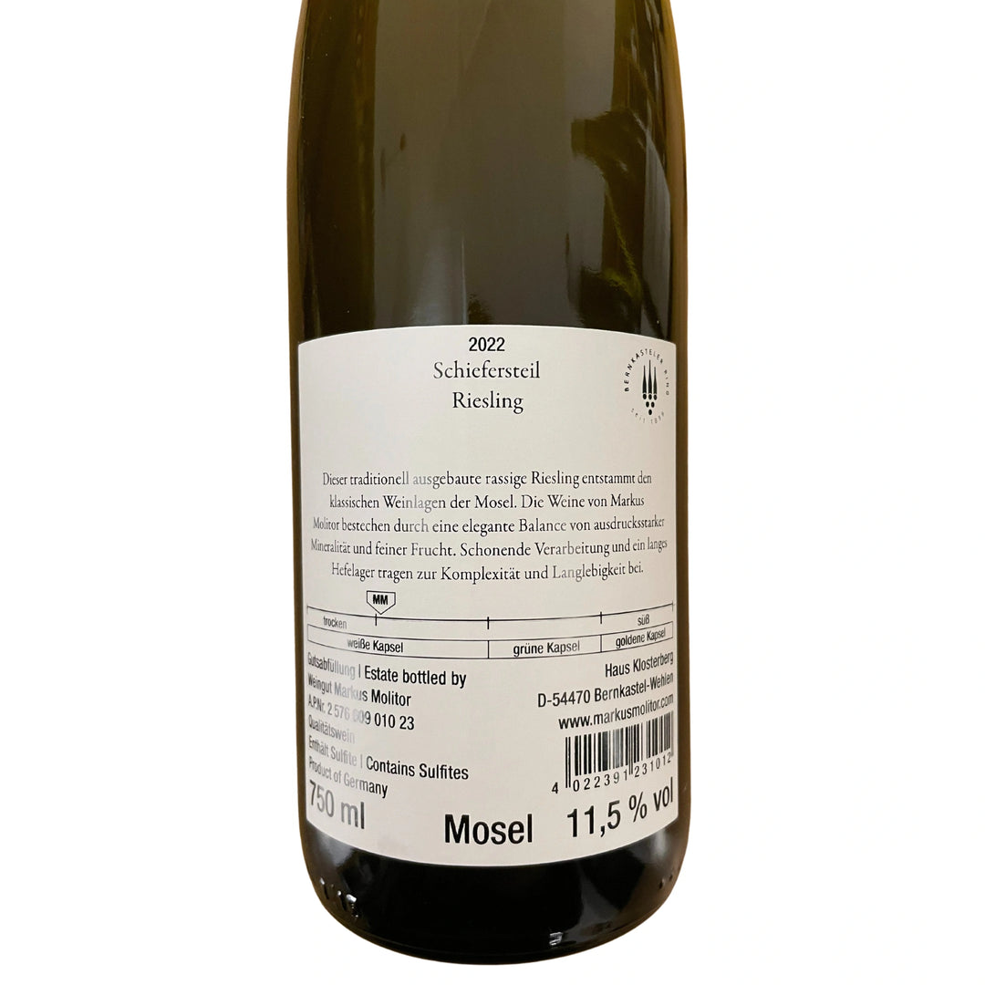 2022 Riesling Schiefersteil, weiße Kapsel, Markus Molitor