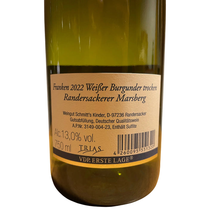 2022 Weißer Burgunder Marsberg, Weingut Schmitt's Kinder