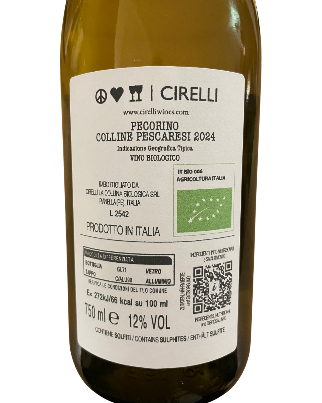 2024 Pecorino Colline Pescaresi IGT, Francesco Cirelli