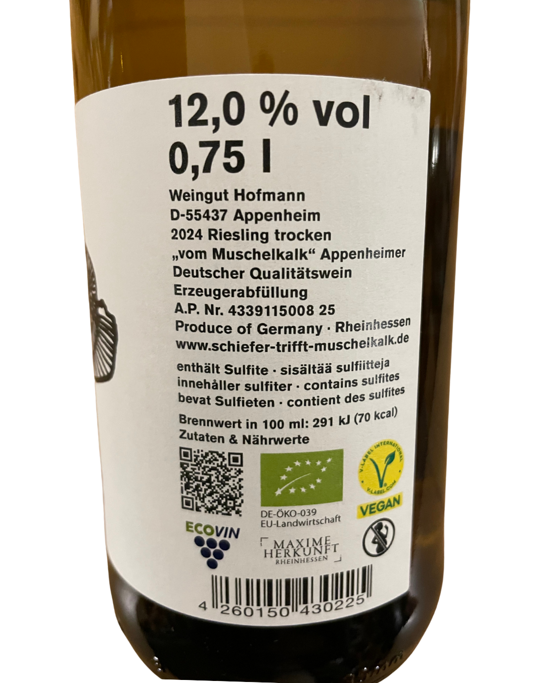 2024 Riesling vom Muschelkalk, Weingut Hofmann