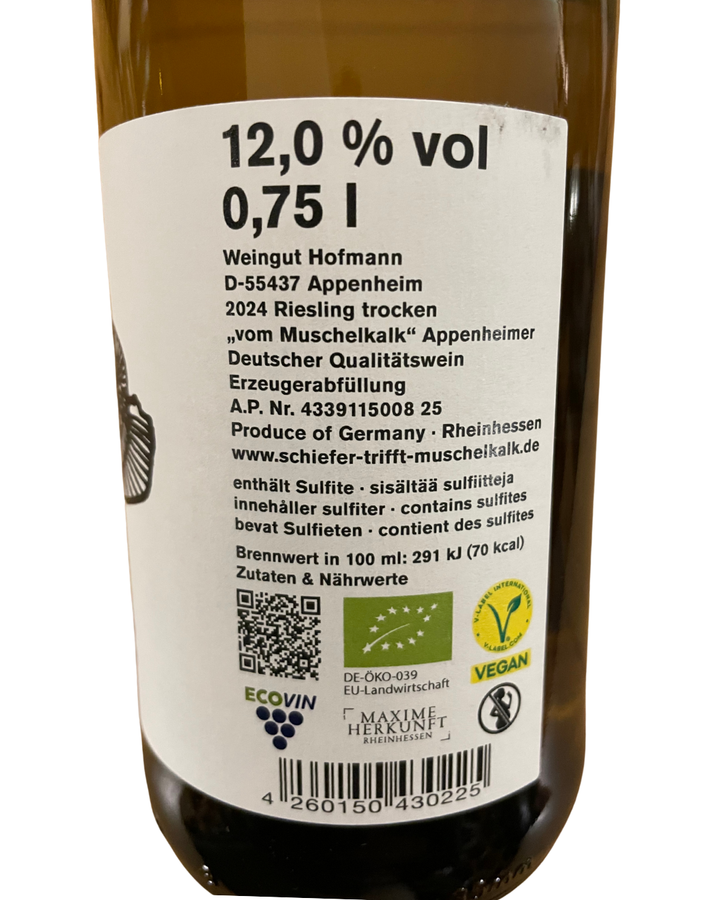 2024 Riesling vom Muschelkalk, Weingut Hofmann
