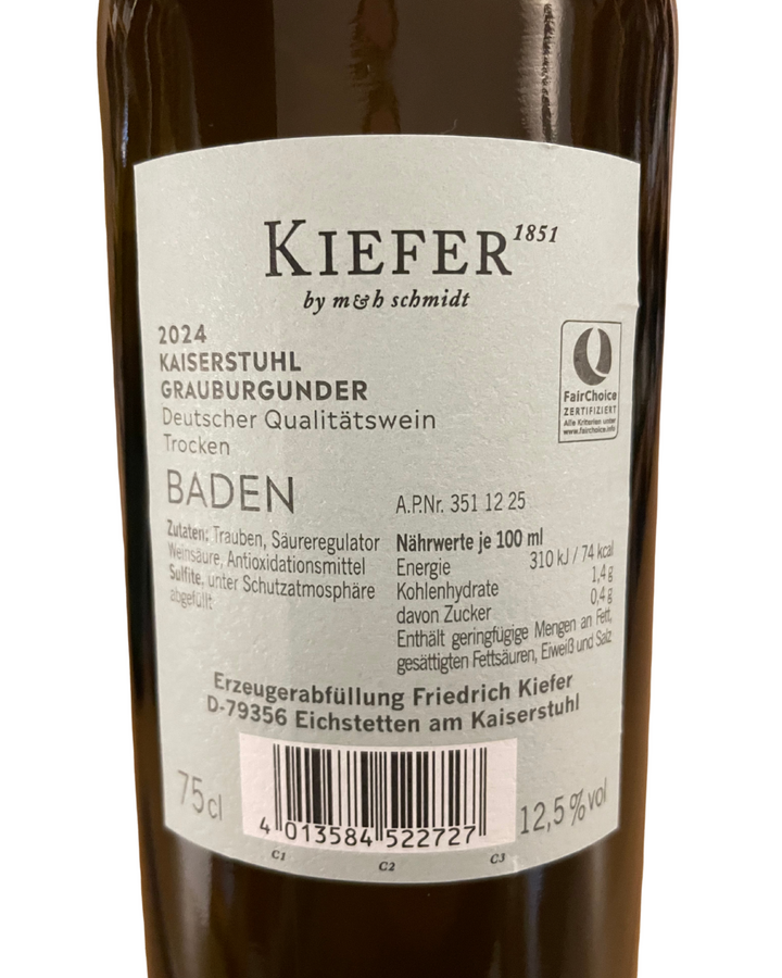 2023 Kaiserstuhl Grauburgunder, Weingut Kiefer