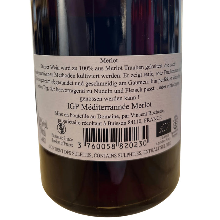2021 Merlot IGP Méditerranée, Roche-Audran (Bio)