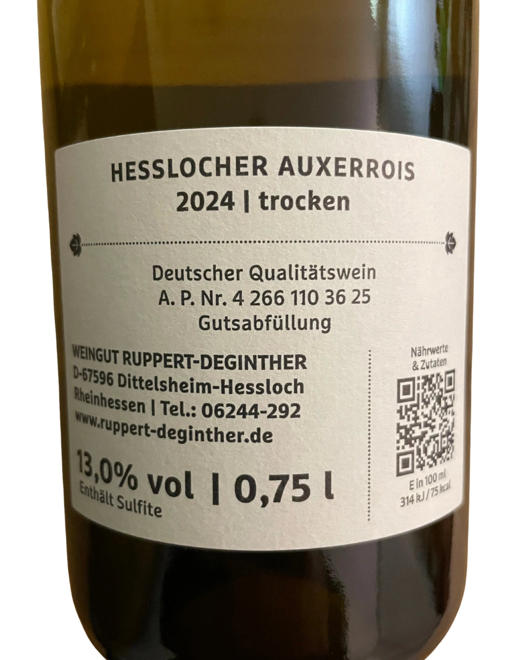 2024 Hesslocher Auxerrois, Ruppert-Deginther