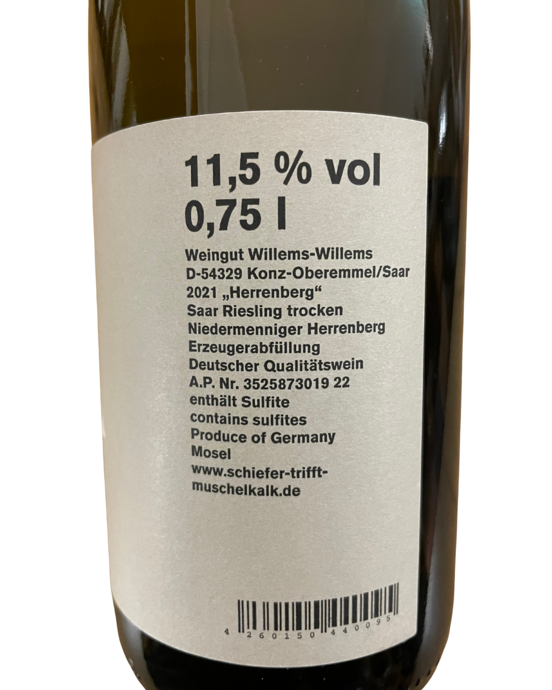 2021 Riesling Herrenberg Lagenwein, WillemsWillems
