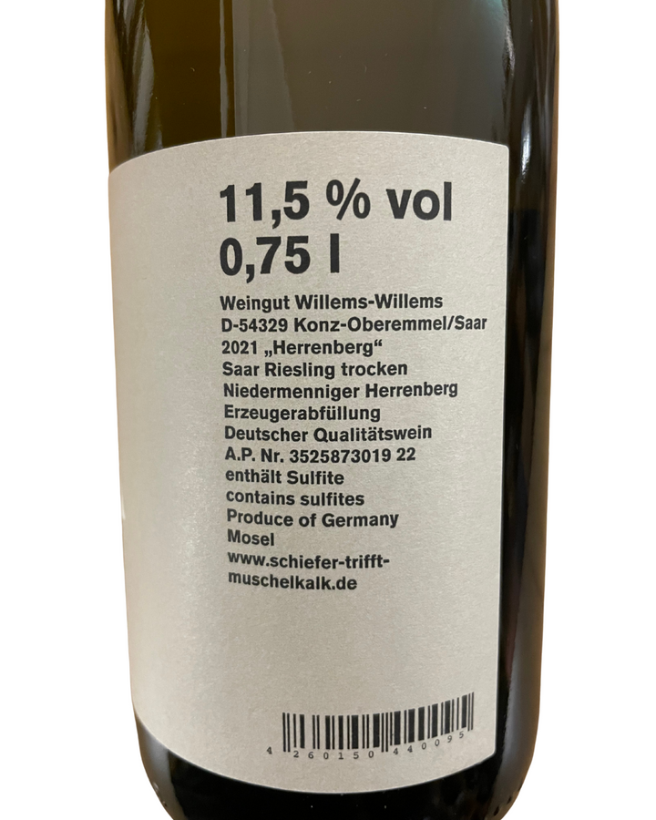 2021 Riesling Herrenberg Lagenwein, WillemsWillems